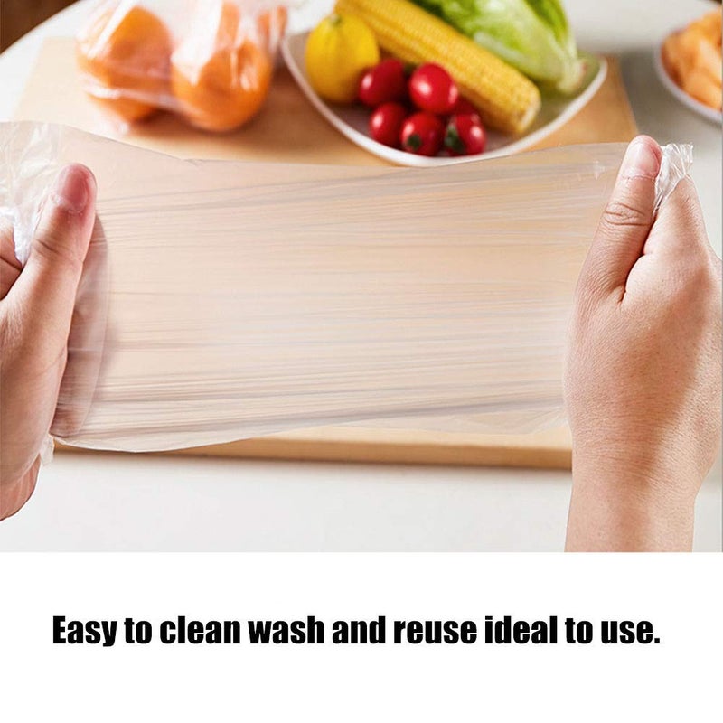 BESTEASY Produce Bags, Clear Plastic - 12" x 16", Durable, Bread, Fruits, Vegetable - 350 Bags/Roll (1 Roll) - Image 5